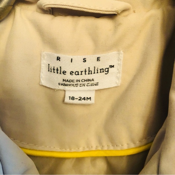 Rise little earthling insulated trench coat 18-24M - Picture 4 of 6